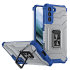 Olixar Magnetic Ring Stand Blue Case - For Samsung Galaxy S21 FE 1
