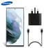 Official Samsung Super Fast 25W Charger & 1m USB-C Cable - For Samsung Galaxy S22 Ultra 1