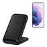 Official Samsung Black Wireless Fast Charging Stand EU Plug 15W - For Samsung Galaxy S22 Plus 1