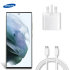Official Samsung 25W Wall Charger & USB-C to C Cable - For Samsung Galaxy S22 Ultra 1