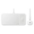 Official Samsung White Trio Wireless Charger - For Samsung Galaxy Watch 4 1