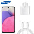 Official Samsung White 25W Wall Charger & 1m USB-C Cable - For Samsung Galaxy A33 5G 1