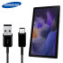 Official Samsung Galaxy Tab A8 USB-C 1.5m Charging Cable - Black 1