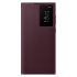 Official Samsung Smart View Flip Cover Burgundy Case - For Samsung Galaxy S22 Ultra 1
