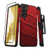 Zizo Bolt Red Case & Screen Protector - For Samsung Galaxy S22 Plus 1