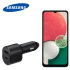 Official Samsung 60W Dual Port PD USB-C Fast Car Charger & Cable - For Samsung Galaxy A13 4G 1