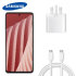 Official Samsung White 25W Charger & 1m USB-C Cable - For Samsung Galaxy A73 1