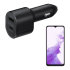 Official Samsung Galaxy A23 4G 45W PD Dual Fast Car Charger - Black 1