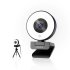 Papalook 1080P Full HD Webcam With Ring Light 1