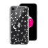 LoveCases Clear Gel Case With White Stars And Moons Pattern - For iPhone SE 2022 1