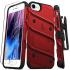 Zizo Bolt Series Red And Black Tough Case & Screen Protector - For iPhone SE 2022 1