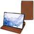Noreve Brown Leather Case With Stand - For Samsung Galaxy Tab S8 Ultra 1