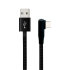 Olixar 1.5m USB-C Right Angled Braided Charge and Sync Cable - Black 1