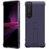 Official Sony Style Cover Protective Purple Stand Case - For Sony Xperia 1 III 1