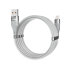 Dudao 1m Magnetic Self Organising USB-A To Lightning Cable - Grey 1