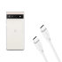 Ameego White USB-C Charging Cable 2M - For Google Pixel 6a 1