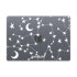 LoveCases Clear Gel Case With White Stars And Moons Pattern - For Macbook Air 13" 2022 1