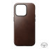Nomad Horween Leather Rustic Brown Protective Case - For iPhone 14 Pro 1