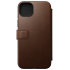 Nomad Leather Modern Folio Rustic Brown Protective Case - For iPhone 14 Plus 1