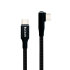 Olixar 1.5m USB-C Right Angled To USB-C Braided Cable - Black 1