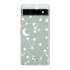 LoveCases White Stars And Moons Gel Case - For Google Pixel 6a 1
