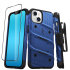 Zizo Bolt Protective Blue Case with Kickstand and Screen Protector - For iPhone 14 1