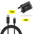 Olixar 18W USB-A Fast Charger & USB-A to C 1m Cable - For Samsung Galaxy Z Fold4 1