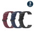 Olixar 3 Pack (Black, Blue, Maroon) M/L Soft Silicone Straps - For Samsung Galaxy Watch 5 Pro 1