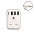 UK to EU Travel Adaptor with 3 USB-A and 1 USB-C Port 1