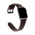 Olixar Brown Genuine Leather Strap - For Apple Watch Series 8 45mm 1