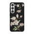 LoveCases White Cherry Blossom Black Gel Case - For Samsung Galaxy S23 1