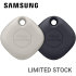 Official Samsung Galaxy Oatmeal & Black Bluetooth Compatible Tracking SmartTags - 2 Pack 1