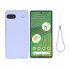 Olixar Soft Silicone Purple Case with Lanyard - For Google Pixel 7a 1