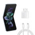 Official Samsung White 25W UK Wall Charger & 1m USB-C Cable - For Samsung Galaxy Z Flip5 1