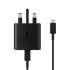Official Samsung Black 45W Super Fast Wall Charger & 1m USB-C to C Cable - For Samsung Galaxy Z Fold5 1