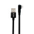Olixar 1.5m Black USB-A to Lightning Right Angled Braided Cable - For iPhone SE 2020 1