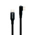 Olixar Black 1.5m L Shaped USB-C to C Right-Angled Braided Charge and Sync Cable - For MacBook Air 15" 2023 1