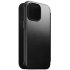 Nomad Horween Black Leather Folio Case - For iPhone 15 Pro Max 1