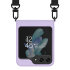 Araree Canvas Diary Purple Case with Adjustable Shoulder Strap - For Samsung Galaxy Z Flip5 1