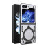 Olixar Silver Magnetic Ring and Kickstand Case - For Samsung Galaxy Z Flip5 1