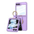 Olixar Purple Ring Case with Built-In Glass Screen Protector - For Samsung Galaxy Z Flip5 1