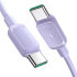 Joyroom Purple 100W USB-C to USB-C Charge and Sync Cable - 1.2m 1