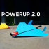 PowerUp 2.0 Electric Paper Airplane - Blue 1