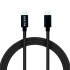 Olixar 100W 1.5m Black Braided USB-C to USB-C Charge & Sync Cable - For Google Pixel 8 1