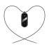 Olixar Black Necklace with Black Connector - For Xiaomi Mi Smart Band 8 1