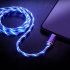 Vybe Blue 3m Light Up USB-A to USB-C Charging Cable 1