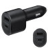 Official Samsung 60W Dual Port PD USB-C Fast Car Charger & Cable - For Samsung Galaxy Tab S9 FE Plus 1