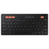 Official Samsung Black Trio 500 Smart Bluetooth Keyboard - For Samsung Galaxy Tab S9 FE Plus 1