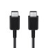 Official Samsung Black 1m USB-C to USB-C Cable - For Samsung Galaxy S23 FE 1