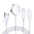 Joyroom 3.5W 1.2m 3-in-1 MagSafe Wireless, USB-C & Lightning Charging Cable 1
